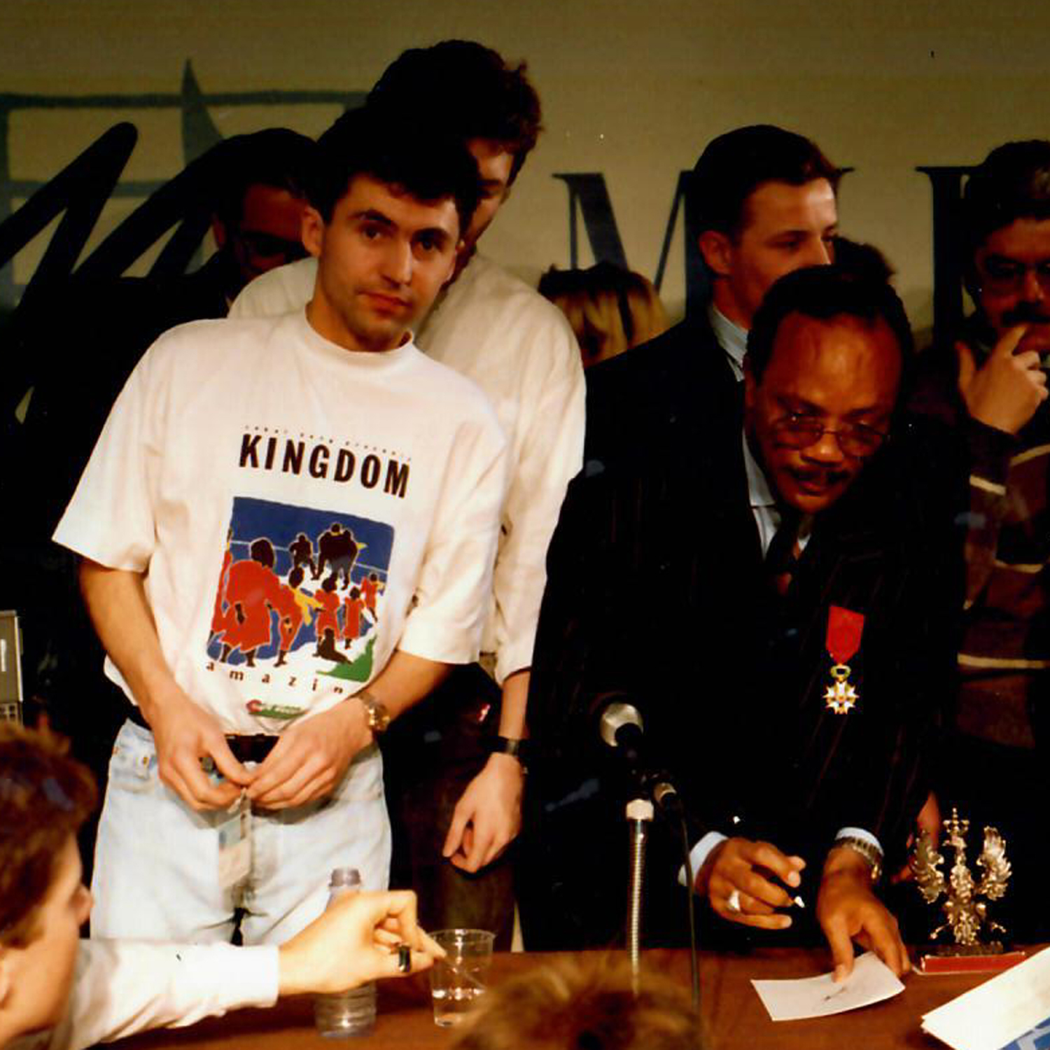 Photo of Ralph Tee with Quincy Jones
