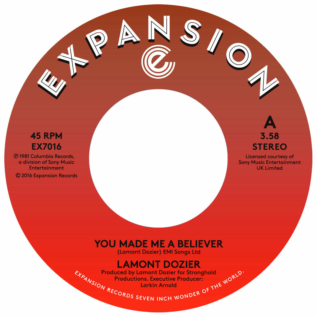 Lamont Dozier : A1. You Made A Believer / B1. Starting Over. Vinyl 45rpm Single on 7-inch vinyl record