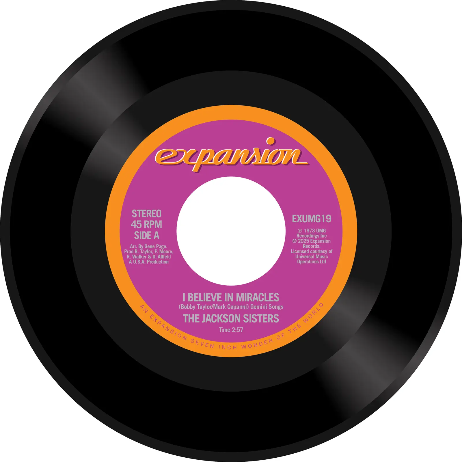 The Jackson Sisters - 7" vinyl double A side single record.