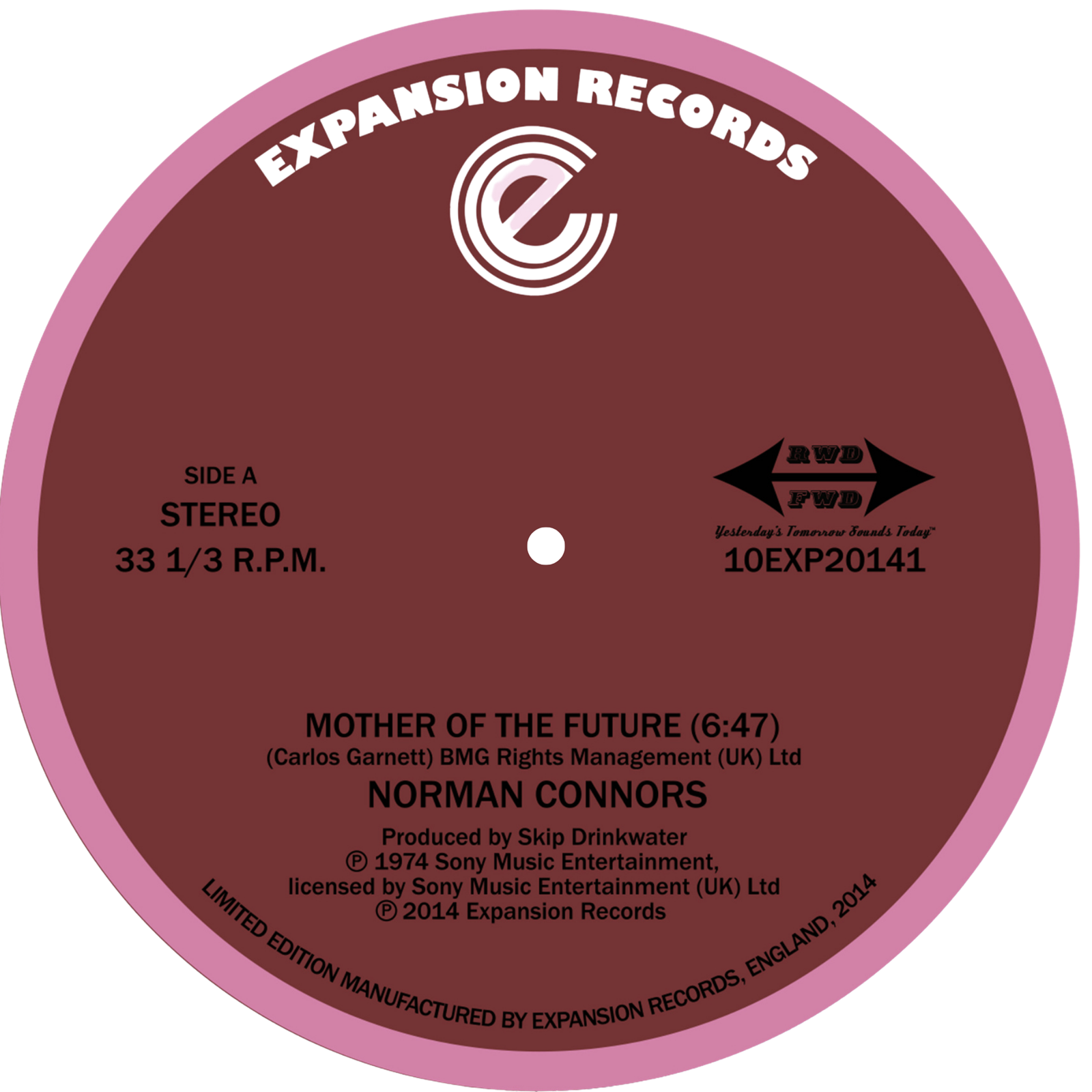 Norman Connors - (A): Mother of the Future. (Norman Connors featuring Jean Carn). (B): Mother of the Future - Bembe Segue. 10 inch vinyl single record.