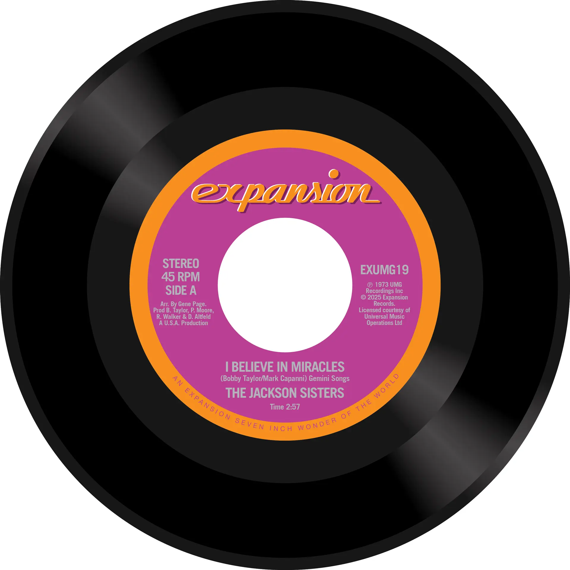 The Jackson Sisters-Vinyl 7" single record